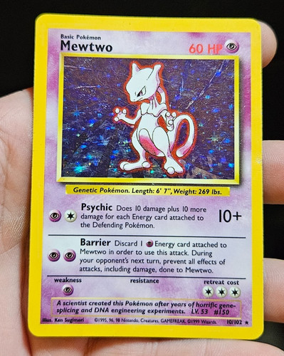 Mewtwo 102 holo - 10/102,